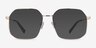 Expand Shiny Gold MetalSunglass Frames from EyeBuyDirect, Front View