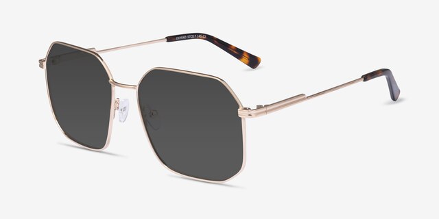 Expand Shiny Gold MetalSunglass Frames from EyeBuyDirect, Angle View