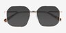 Expand Shiny Gold MetalSunglass Frames from EyeBuyDirect, Closed View