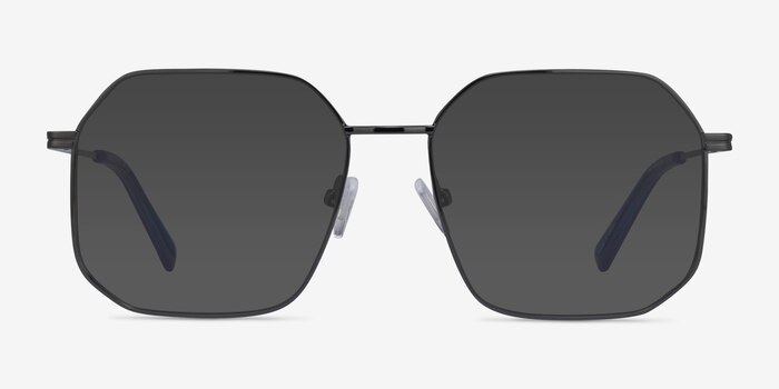 Expand Shiny Black Metal Sunglass Frames from EyeBuyDirect