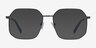 Expand Shiny Black MetalSunglass Frames from EyeBuyDirect, Front View