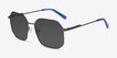 Expand Shiny Black MetalSunglass Frames from EyeBuyDirect, Angle View