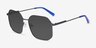 Expand Shiny Black MetalSunglass Frames from EyeBuyDirect, Angle View