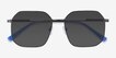 Expand Shiny Black MetalSunglass Frames from EyeBuyDirect, Closed View