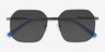 Expand Shiny Black MetalSunglass Frames from EyeBuyDirect, Closed View