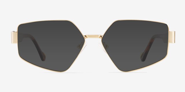 Klay Gold MetalSunglass Frames from EyeBuyDirect, Front View