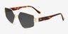 Klay Gold MetalSunglass Frames from EyeBuyDirect, Angle View