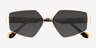 Klay Gold MetalSunglass Frames from EyeBuyDirect, Closed View