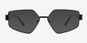 Klay Black MetalSunglass Frames from EyeBuyDirect, Front View