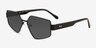 Klay Black MetalSunglass Frames from EyeBuyDirect, Angle View