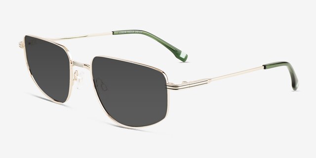 Collin Gold MetalSunglass Frames from EyeBuyDirect, Angle View