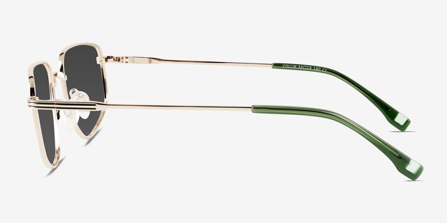 Collin Gold MetalSunglass Frames from EyeBuyDirect, Side View