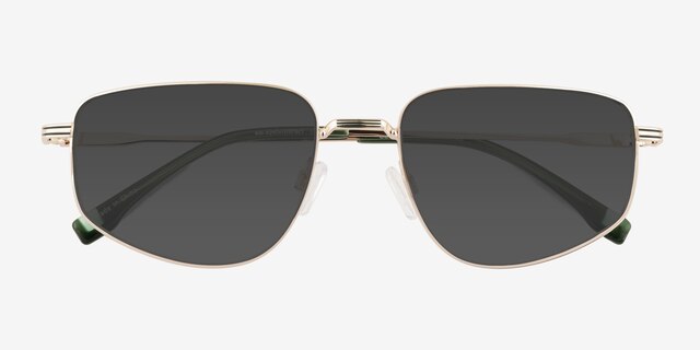 Collin Gold MetalSunglass Frames from EyeBuyDirect, Closed View