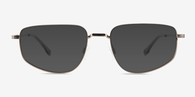 Collin Light Brown MetalSunglass Frames from EyeBuyDirect, Front View