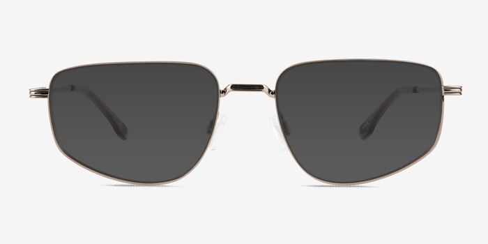 Collin Light Brown Métal Soleil de Lunette de vue d'EyeBuyDirect