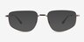 Collin Light Brown MetalSunglass Frames from EyeBuyDirect, Front View