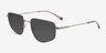 Collin Light Brown MetalSunglass Frames from EyeBuyDirect, Angle View