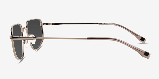 Collin Light Brown MetalSunglass Frames from EyeBuyDirect, Side View