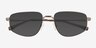 Collin Light Brown MetalSunglass Frames from EyeBuyDirect, Closed View