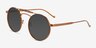 Neve Tortoise Brown MetalSunglass Frames from EyeBuyDirect, Angle View