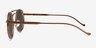 Neve Tortoise Brown MetalSunglass Frames from EyeBuyDirect, Side View