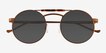 Neve Tortoise Brown MetalSunglass Frames from EyeBuyDirect, Closed View