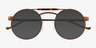 Neve Tortoise Brown MetalSunglass Frames from EyeBuyDirect, Closed View