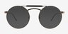 Neve Black Gunmetal MetalSunglass Frames from EyeBuyDirect, Front View