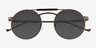 Neve Black Gunmetal MetalSunglass Frames from EyeBuyDirect, Closed View