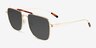 Dean Tortoise Gold MetalSunglass Frames from EyeBuyDirect, Angle View