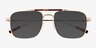 Dean Tortoise Gold MetalSunglass Frames from EyeBuyDirect, Closed View