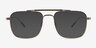 Dean Green Brown MetalSunglass Frames from EyeBuyDirect, Front View