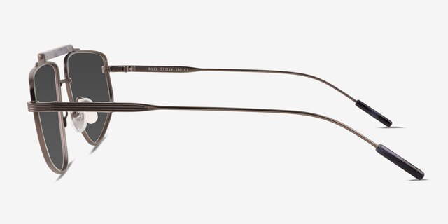 Rilee Blue Tortoise Gunmetal MetalSunglass Frames from EyeBuyDirect, Side View