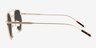 Kye Matte Gold MetalSunglass Frames from EyeBuyDirect, Side View