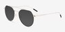 Kye Black Silver MetalSunglass Frames from EyeBuyDirect, Angle View