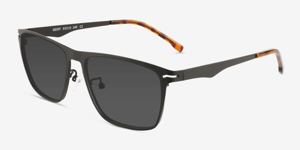 Matte Black Geoff -  Metal Sunglasses