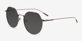 Steve Matte Gunmetal Métal Soleil de Lunette de vue d'EyeBuyDirect, Vue d'Angle