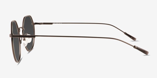 Steve Matte Gunmetal MetalSunglass Frames from EyeBuyDirect, Side View