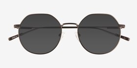 Steve Matte Gunmetal Métal Soleil de Lunette de vue d'EyeBuyDirect, Vue Rapprochée