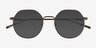 Steve Matte Gunmetal MetalSunglass Frames from EyeBuyDirect, Closed View