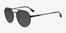 Coupe Matte Black Aluminium-alloySunglass Frames from EyeBuyDirect, Angle View