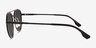 Coupe Matte Black Aluminium-alloySunglass Frames from EyeBuyDirect, Side View