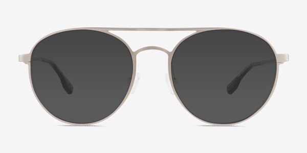 Coupe Matte Silver Aluminium-alloy Sunglass Frames