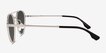 Coupe Matte Silver Aluminium AlloySunglass Frames from EyeBuyDirect, Side View