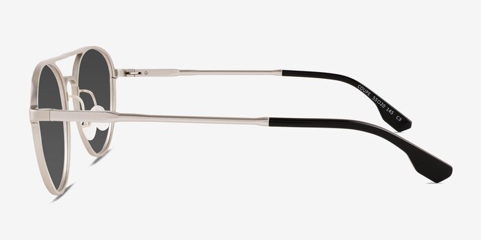 Coupe Matte Silver Aluminium-alloy Sunglass Frames from EyeBuyDirect