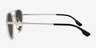 Coupe Matte Silver Aluminium-alloySunglass Frames from EyeBuyDirect, Side View