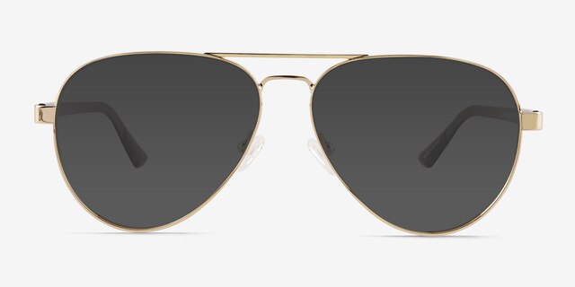 Tank Gold Carbon-fiberSunglass Frames from EyeBuyDirect, Front View