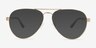 Tank Gold Carbon-fiberSunglass Frames from EyeBuyDirect, Front View