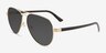 Tank Gold Carbon-fiberSunglass Frames from EyeBuyDirect, Angle View