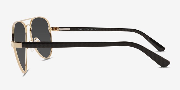 Tank Gold Carbon-fiber Sunglass Frames from EyeBuyDirect